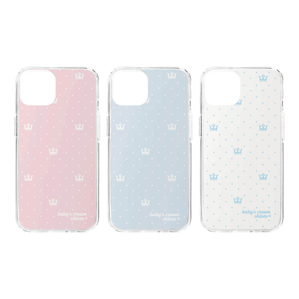 【MADE】Baby Crown gelhard phonecase_BLUE,WHITE,PINK