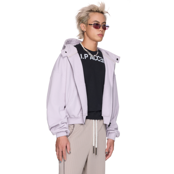 BEUTER® HEATHER BOXY ZIP HOODIE