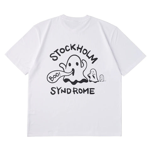 Stockholm Syndrome ルーズフィットゴーストTシャツ