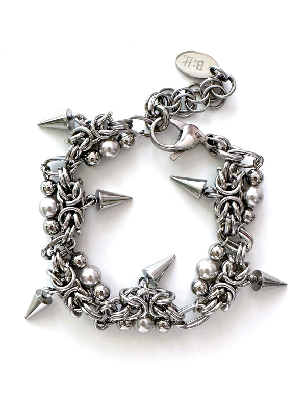  Nuclear Pearl O-ring Horn Connection Bracelet  (size: 2type)