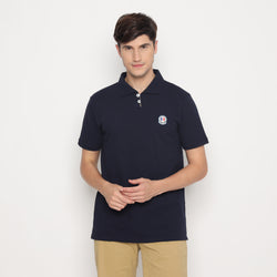 MON AKITA - Cardi Men Polo Shirt Navy