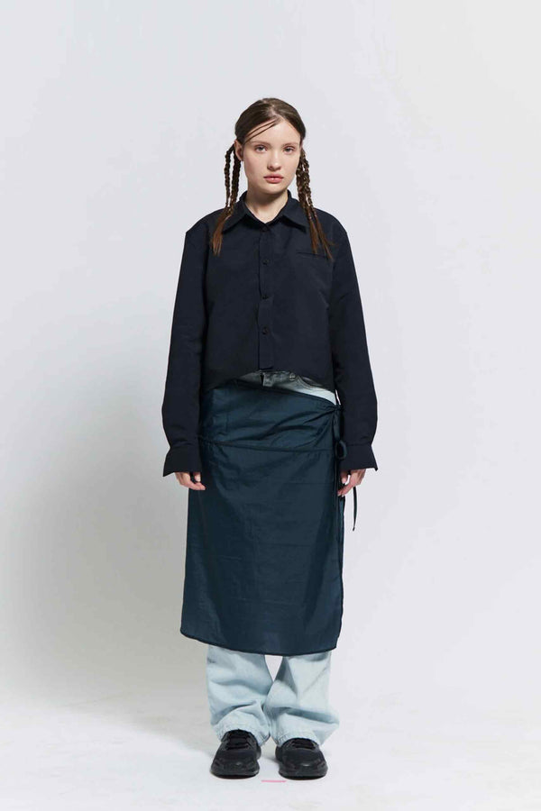 Nylon layerd skirt (Dark Green)