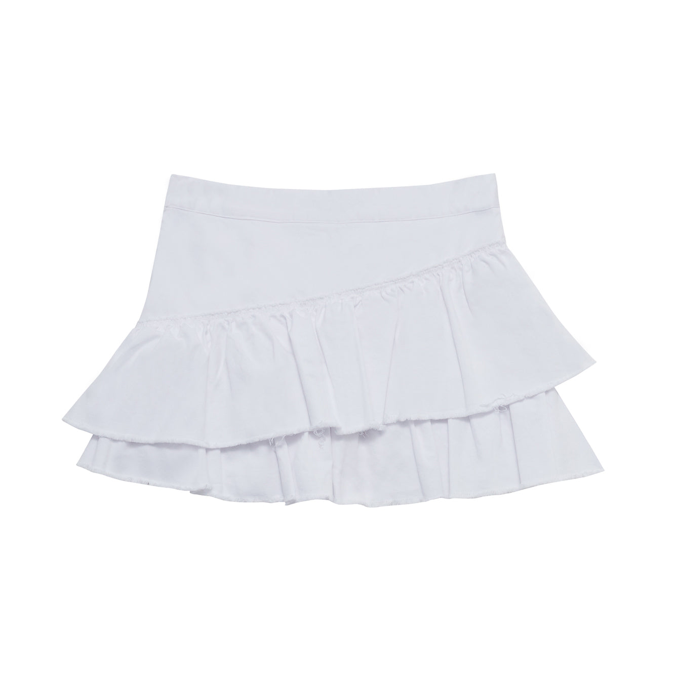 CAN CAN FRILL MINI SKIRT / WHITE