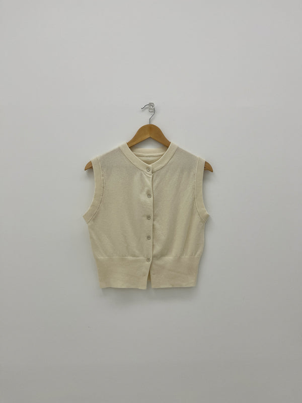 button knit vest (7color)