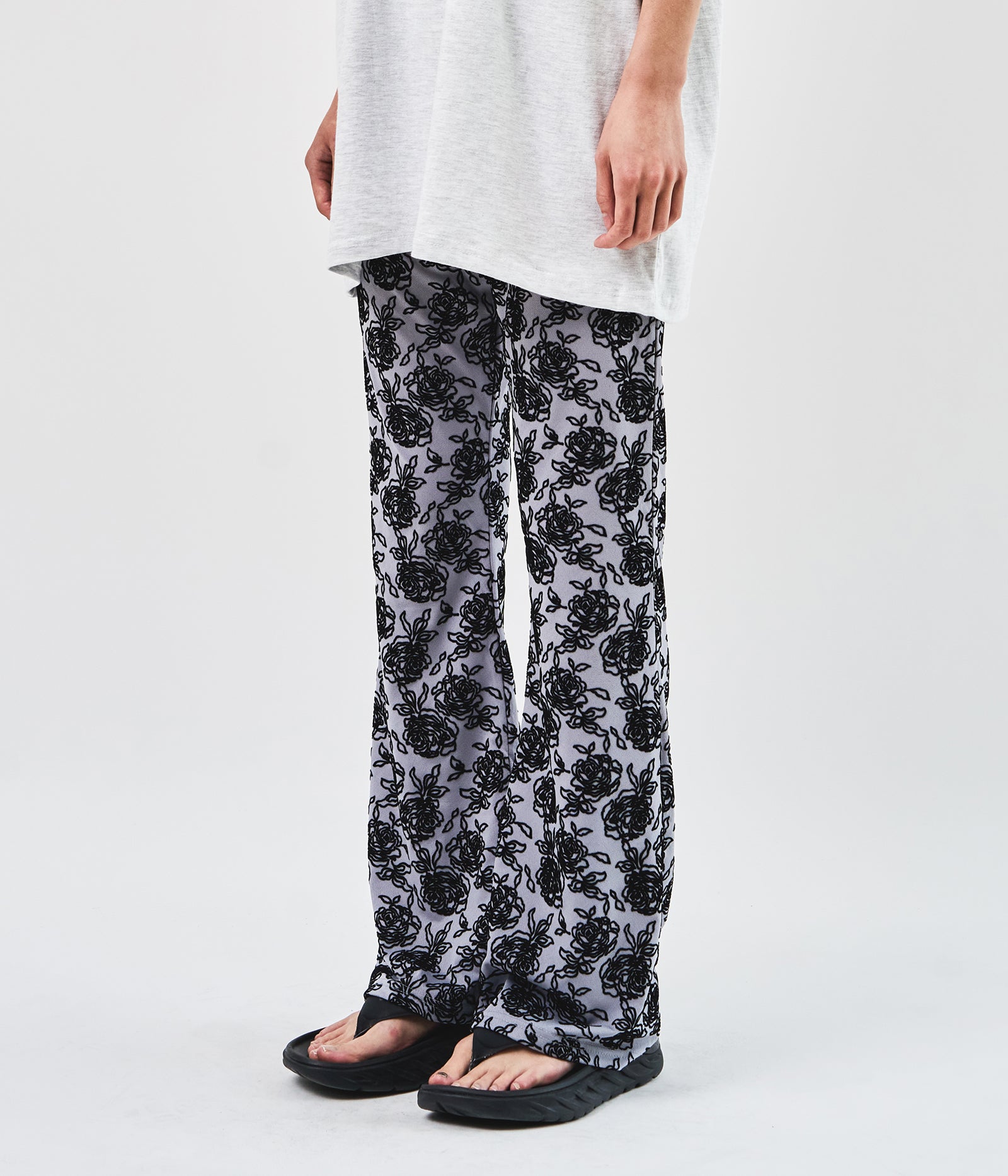 (W) Rose Jacquard Pants (2color)