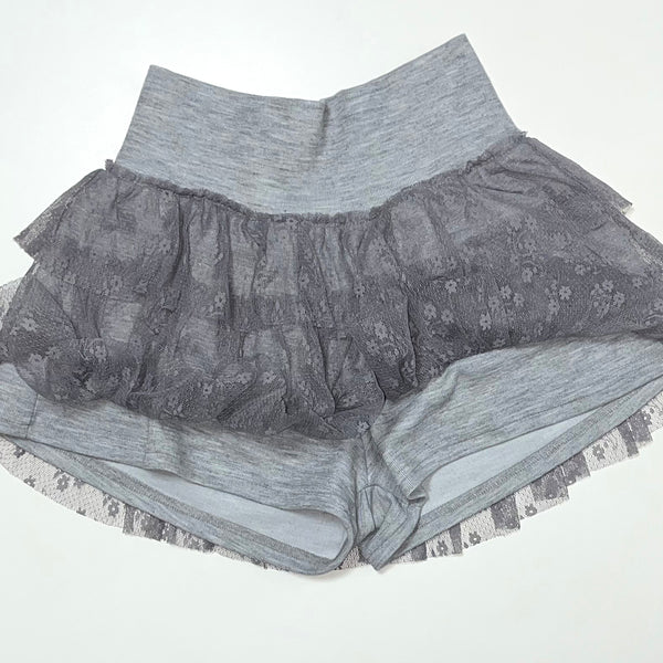 bubble lace skirt shorts