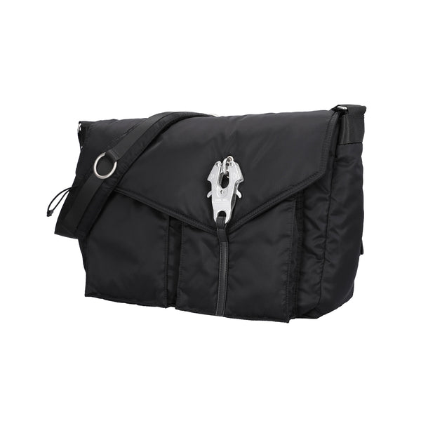 RAVEN OBLIQUE MESSENGER BAG / BLACK