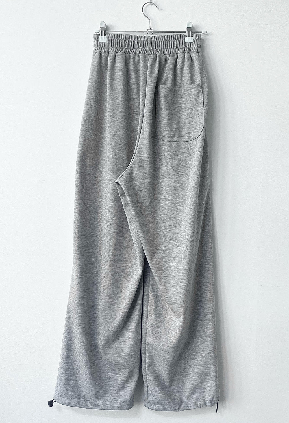 Pintuck wide string sweat pants