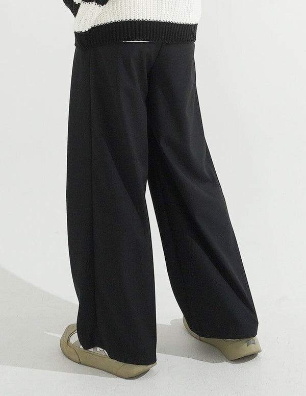 Two-button Wrap Pants