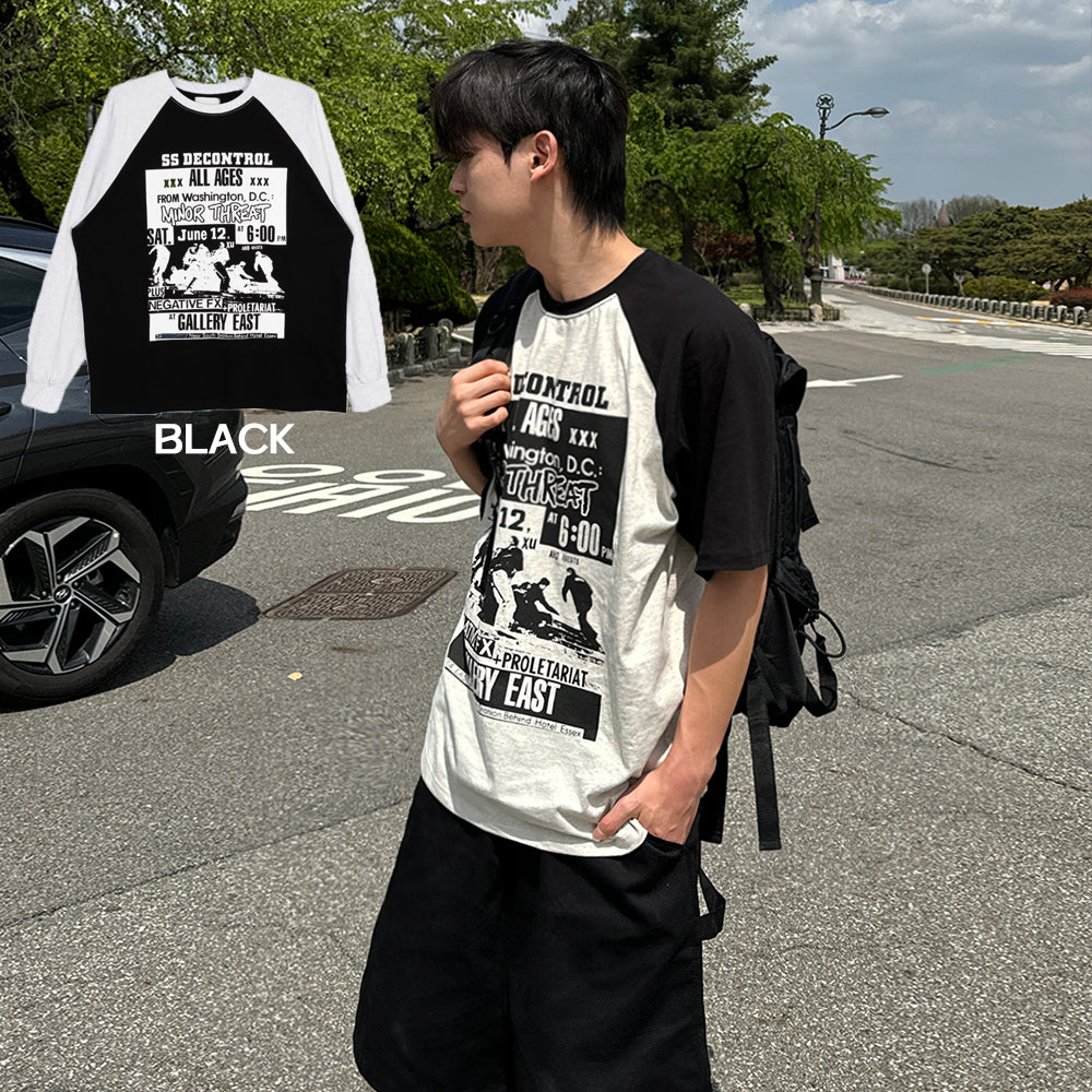 ポートナグランショートスリーブTシャツ(Black) 