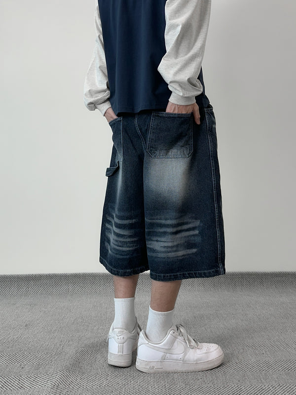 Aki Brush Bermuda Denim Pants