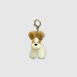 [made] mix-beige dog keyring