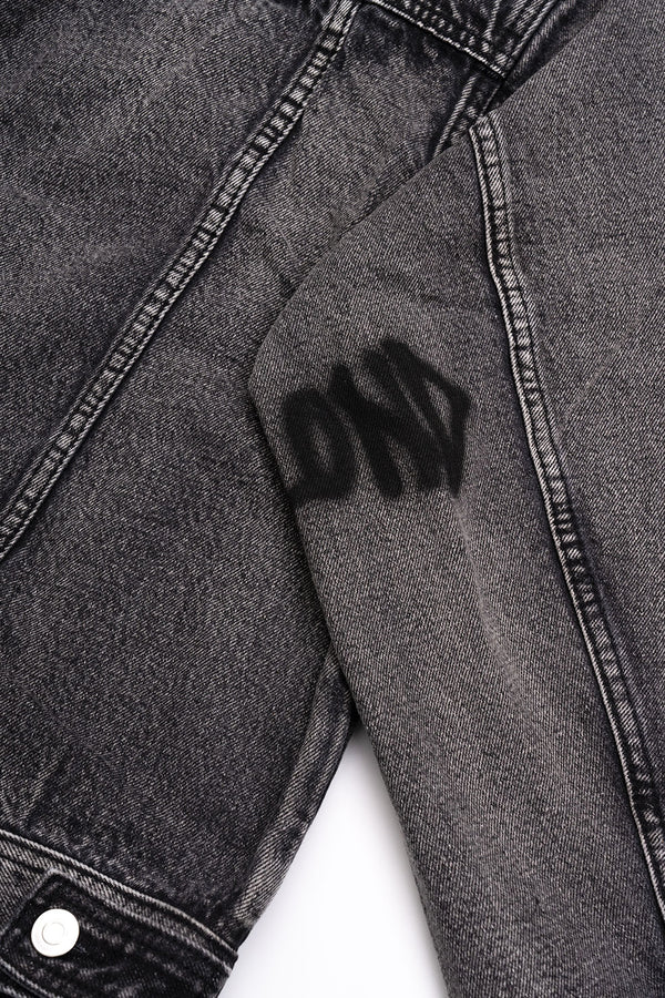 BBD Graffiti Metal Logo Denim Jacket (Vintage Black)