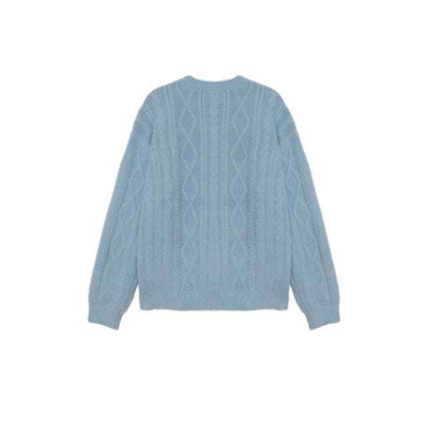 Angora fisherman round knit