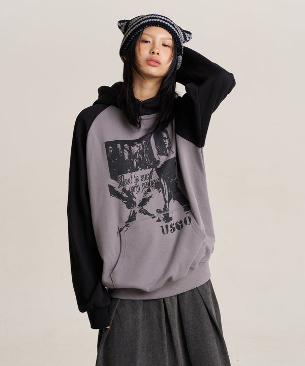 [WOOL LINING] USGO HOODIE - DARK GREY