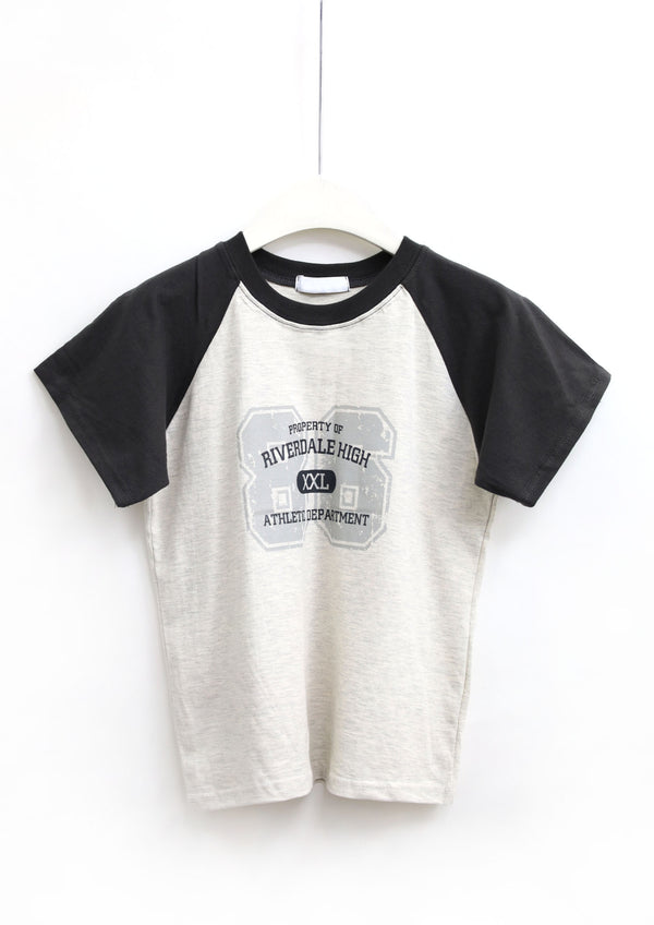 Toned-Down Raglan Short Sleeve T-Shirt