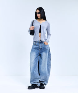 85-VIVAJ014 Light Crop Knitwear Cardigan 6color