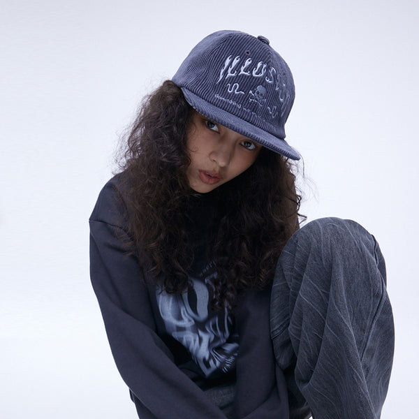 Illusion Corduroy Cap Grey