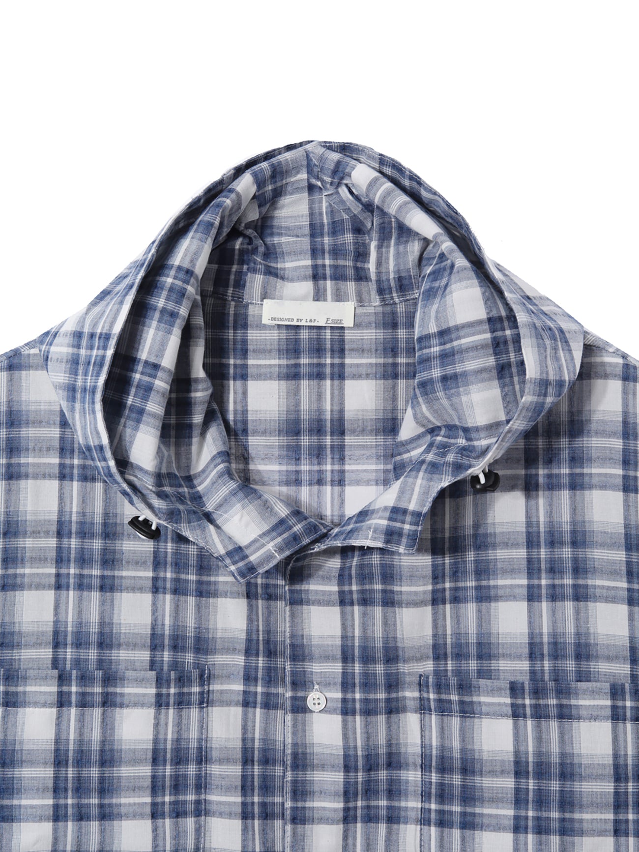 Pear Check Hooded Shirt (3color)