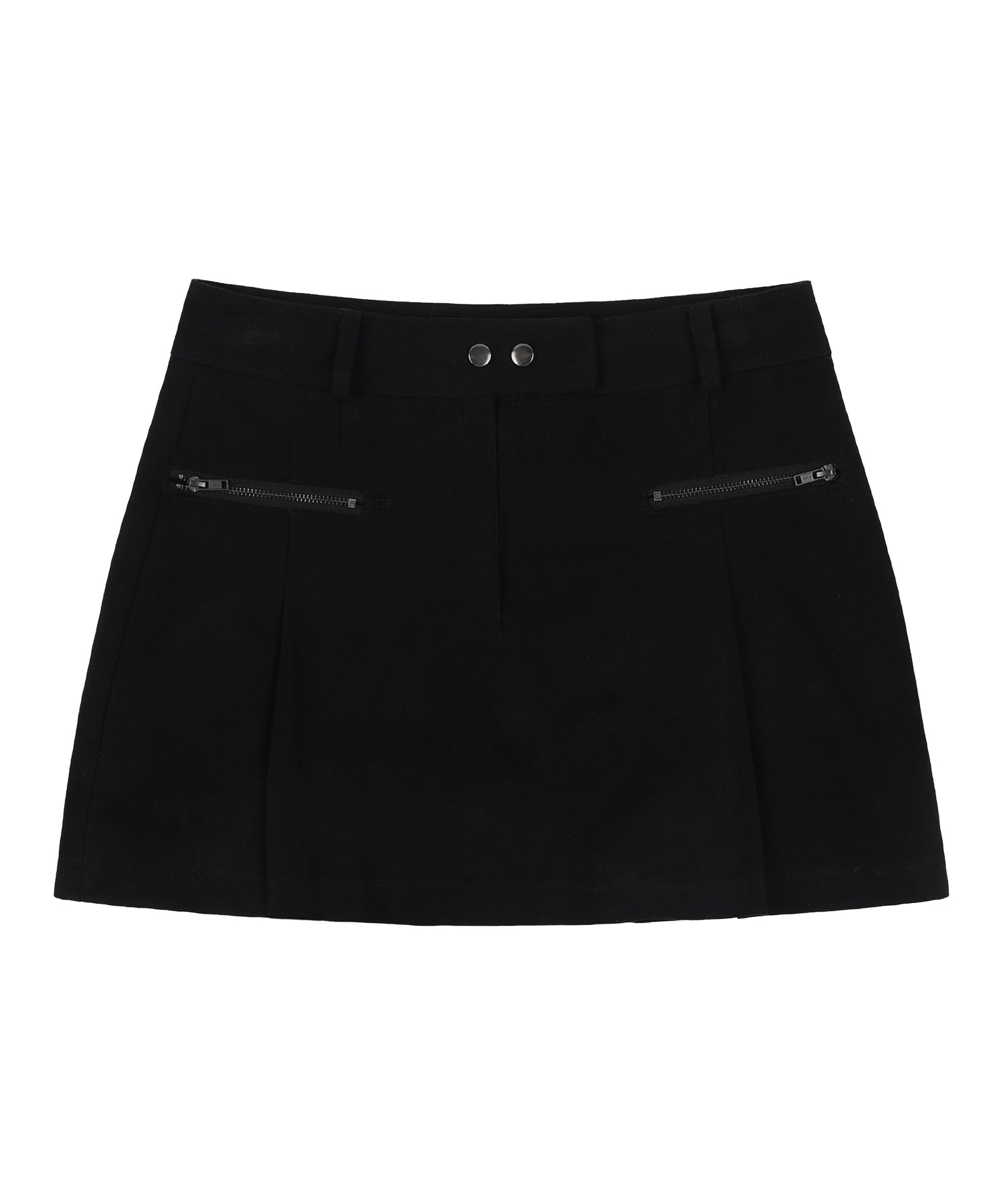 [NF] BIKER PINTUCK MINI SKIRT (BLACK)_F24QD865