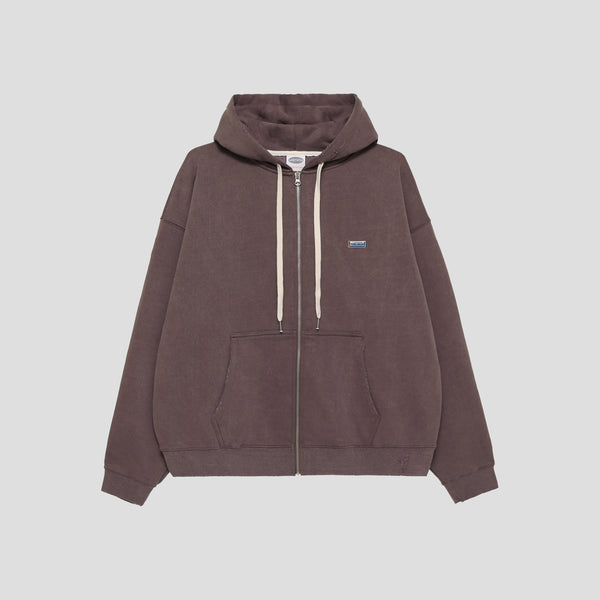 LOGO BADGE ZIP HOODIE