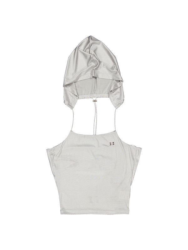 HALTER HOOD SLEEVELESS