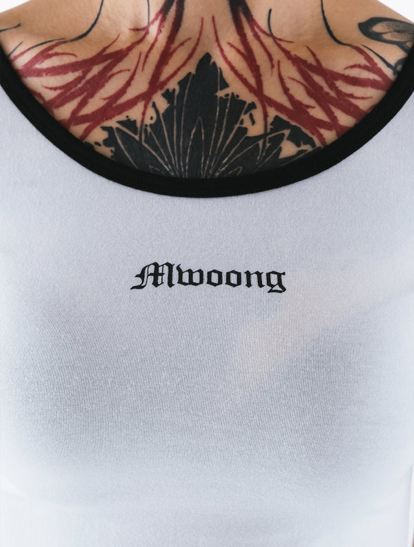 Mwoong Cotton Jersey Scoop T-shirts(WHITE)