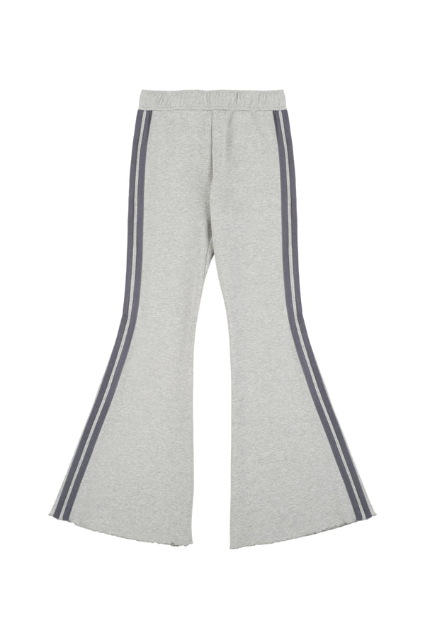 Basic Fine Bootcut Banded Waist Pants (GRAY)