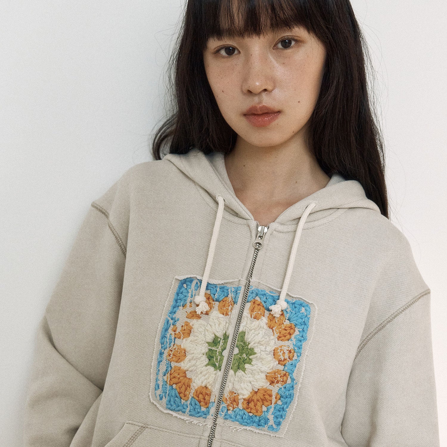 クロシェツーウェイフーディージップアップ [BEIGE OAT]