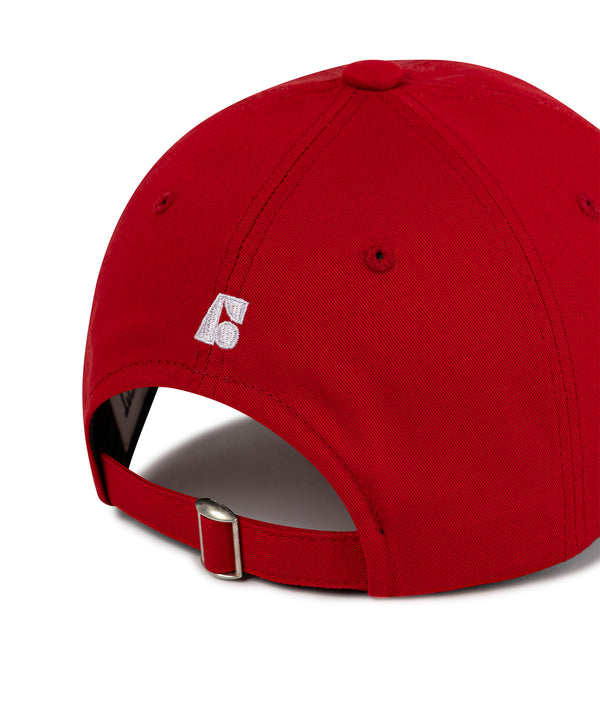 Applique Twill Logo Ball Cap - Red