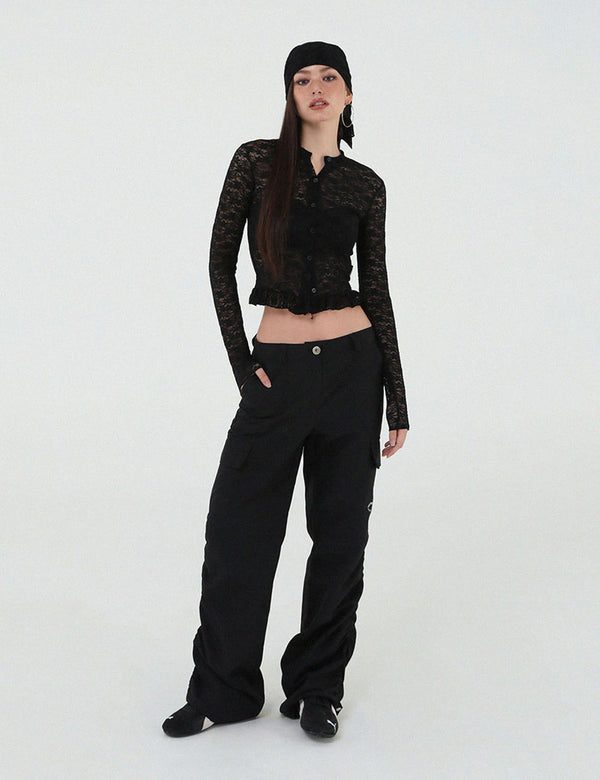 OFFICIAL STRING CARGO PANTS(BLACK)