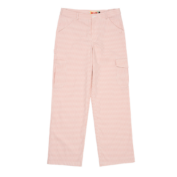 STRIPE CARGO PANTS_PINK