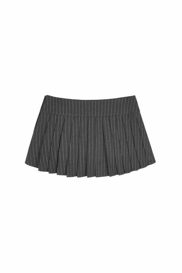 Canelé fake pocket skirt, Gray