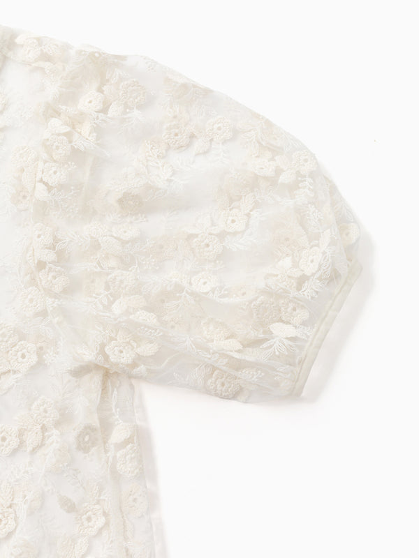 Dream gardener lace robe (Ivory)