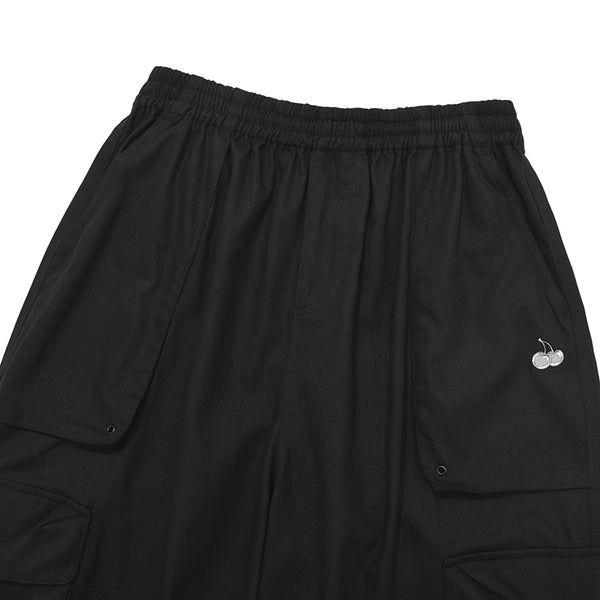 COTTON CARGO PANTS [BLACK]