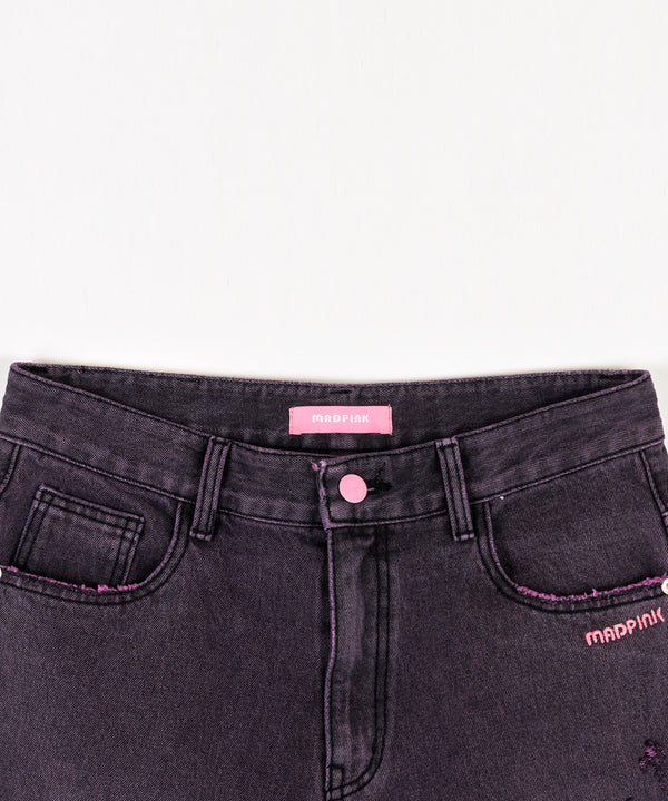 MP TWO TONE DAMAGE DENIM PANTS