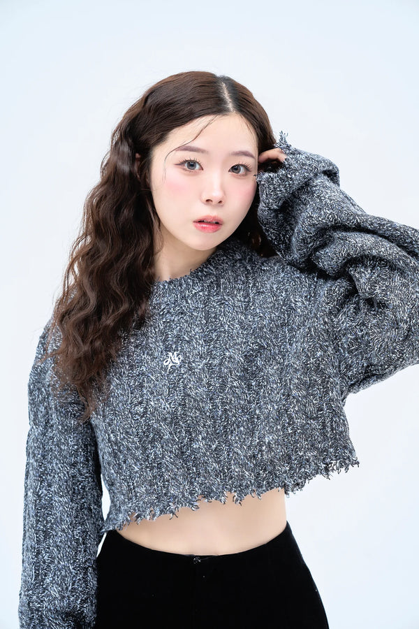 ロングスリーブミックスニット / long sleeve mix knit