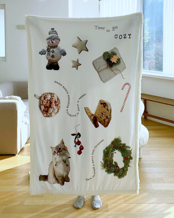 Fluffy Christmas Blanket - 100x150cm