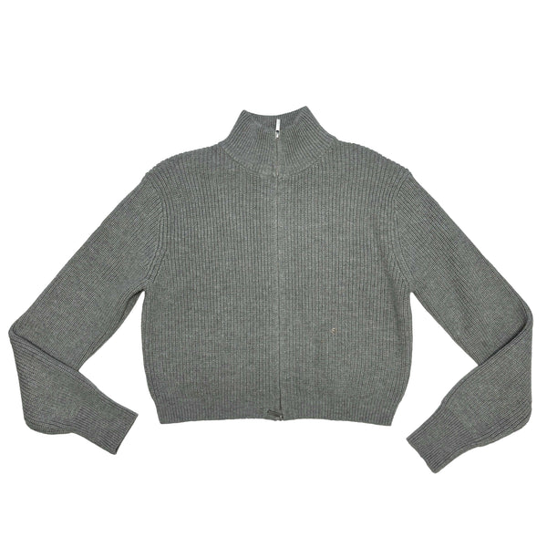 Hazzy knit high zip up