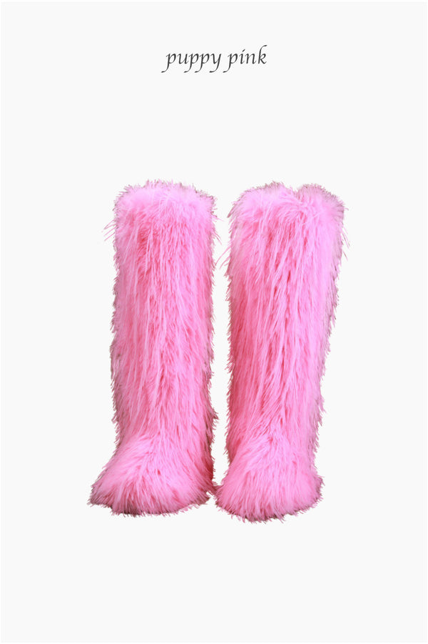 long fur boots (8 color)