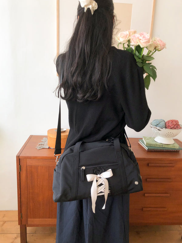 Daily ribbon gym bag_black