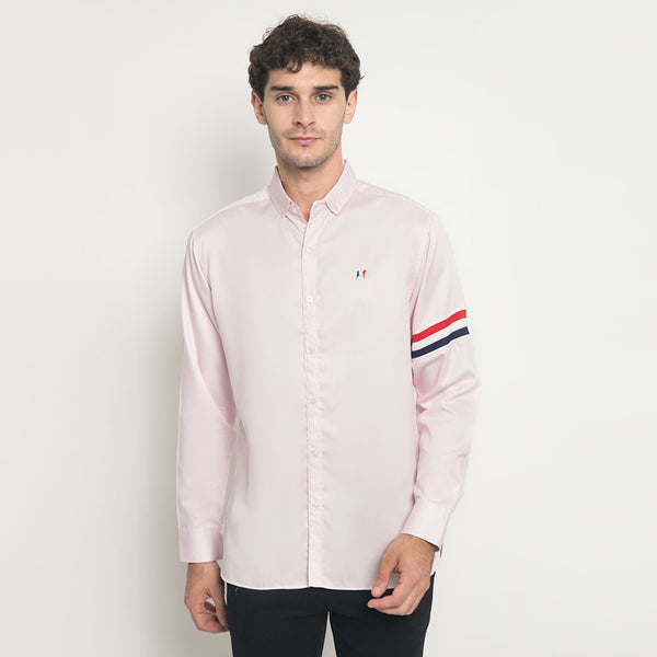 MON AKITA - Takahashi Men Long Sleeve Shirt Pink