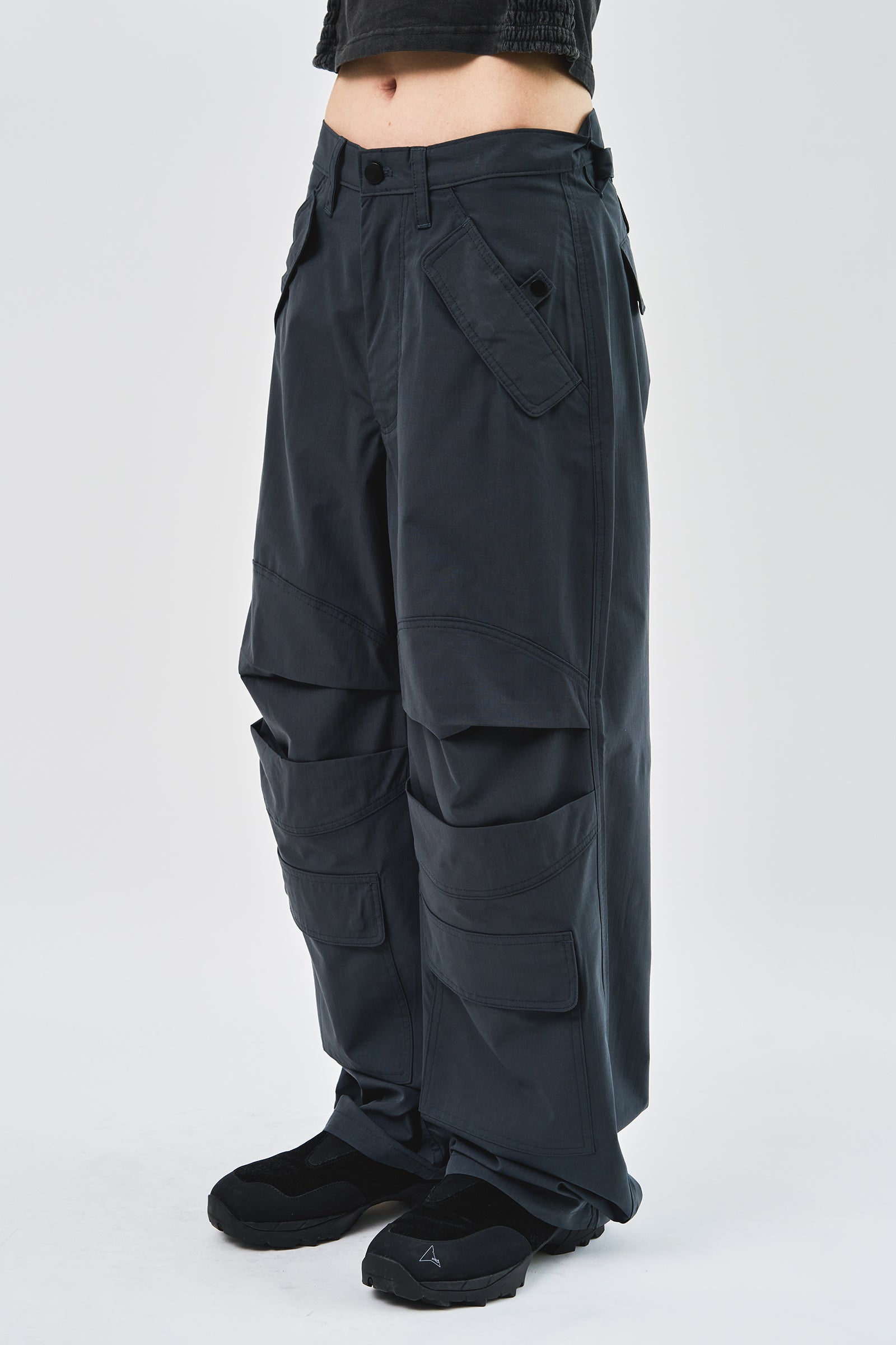 Dual Cargo Nylon Pants (4color)