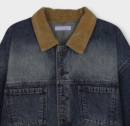 French Golden Work Denim Jacket