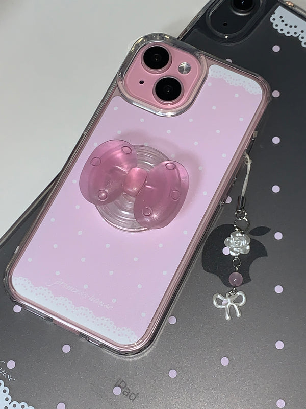 lace polka dot phone case - jellhard 