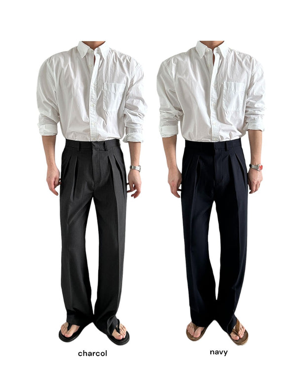 summer two tuck wide slacks