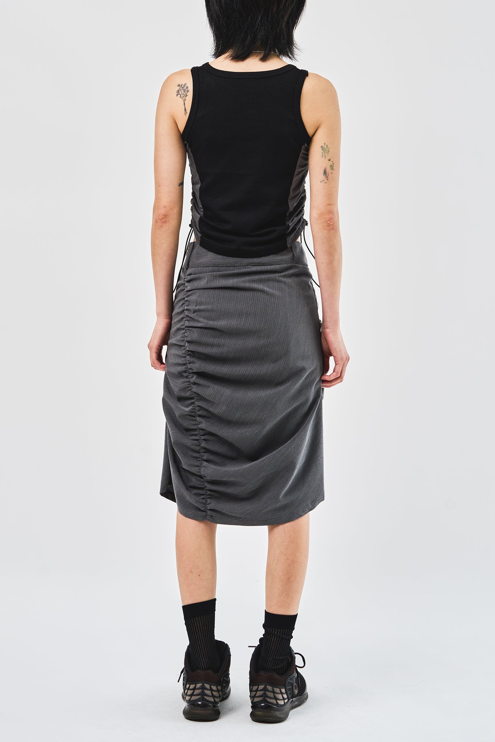 (W) Lili Shirring Skirt (2color)