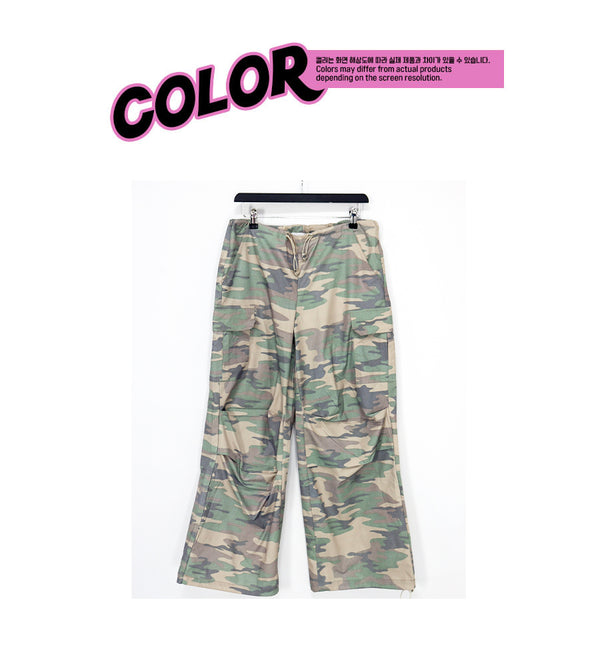 military string wide pants