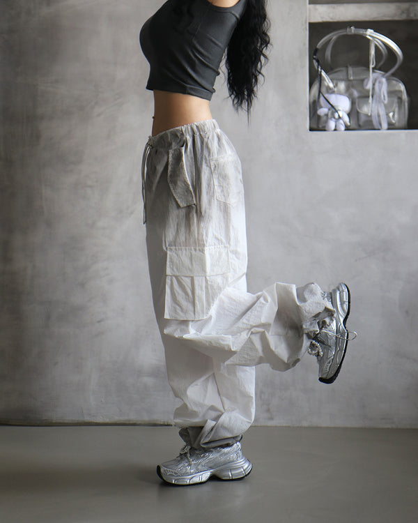 Gradient cargo wide pants