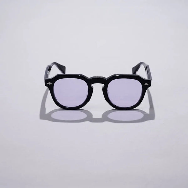 Vatic Vintage Optical Soto Black 8mm Purple lens with French crown thick-cut acetate frame